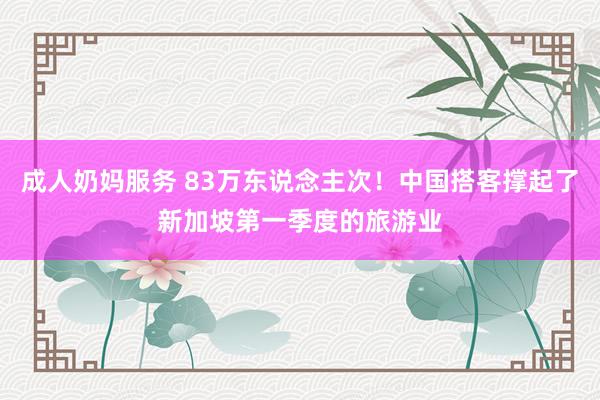 成人奶妈服务 83万东说念主次！中国搭客撑起了新加坡第一季度的旅游业