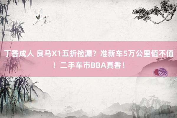 丁香成人 良马X1五折捡漏？准新车5万公里值不值！二手车市BBA真香！